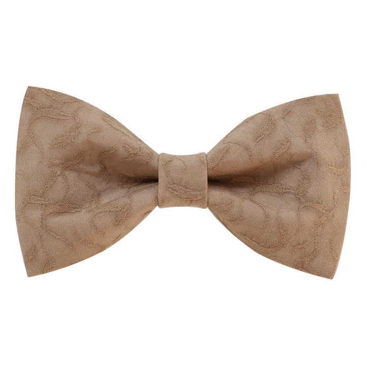 Men's Khaki Vine Grain Bow Tie