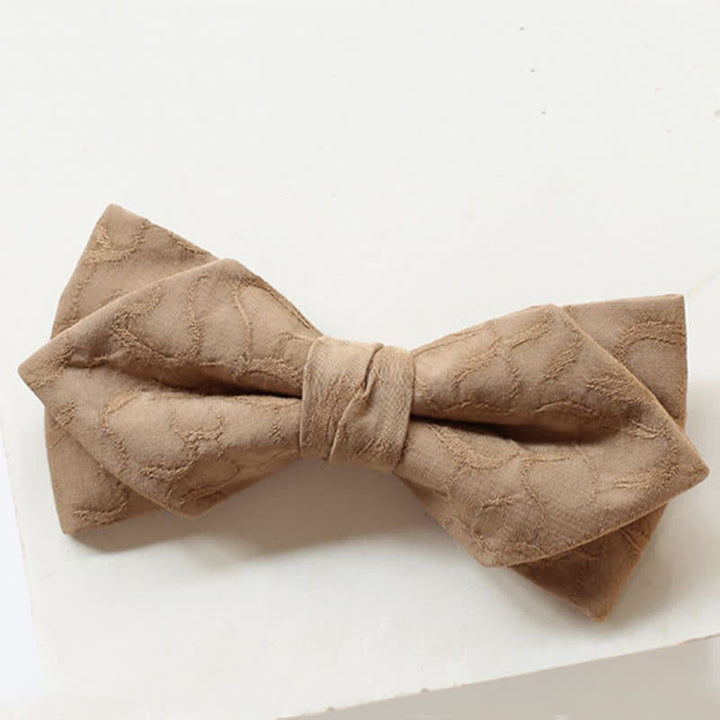Men's Khaki Vine Grain Bow Tie