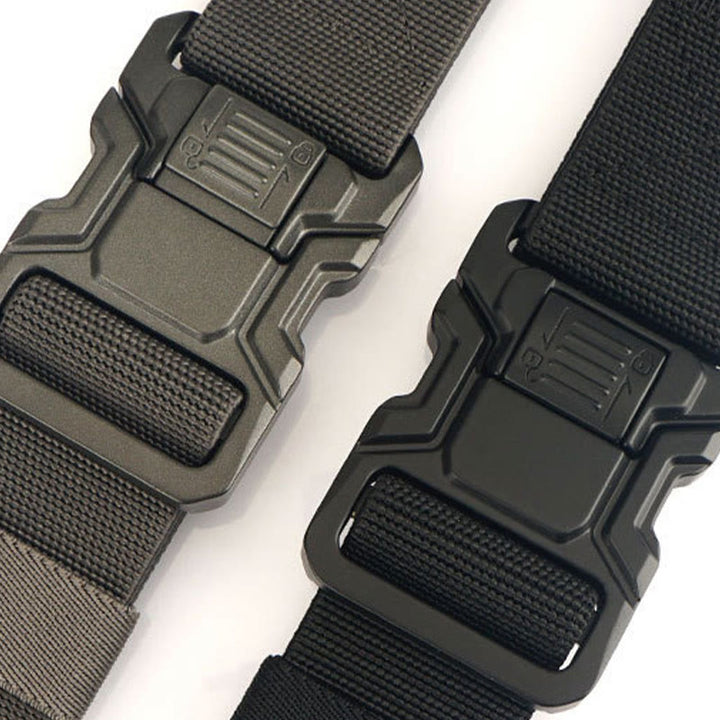Men's Tactical Belt Elastic Quick Release Nylon Belt