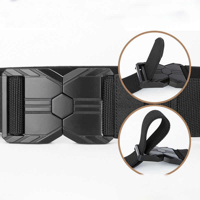 Men's Tactical Belt Elastic Quick Release Waistband