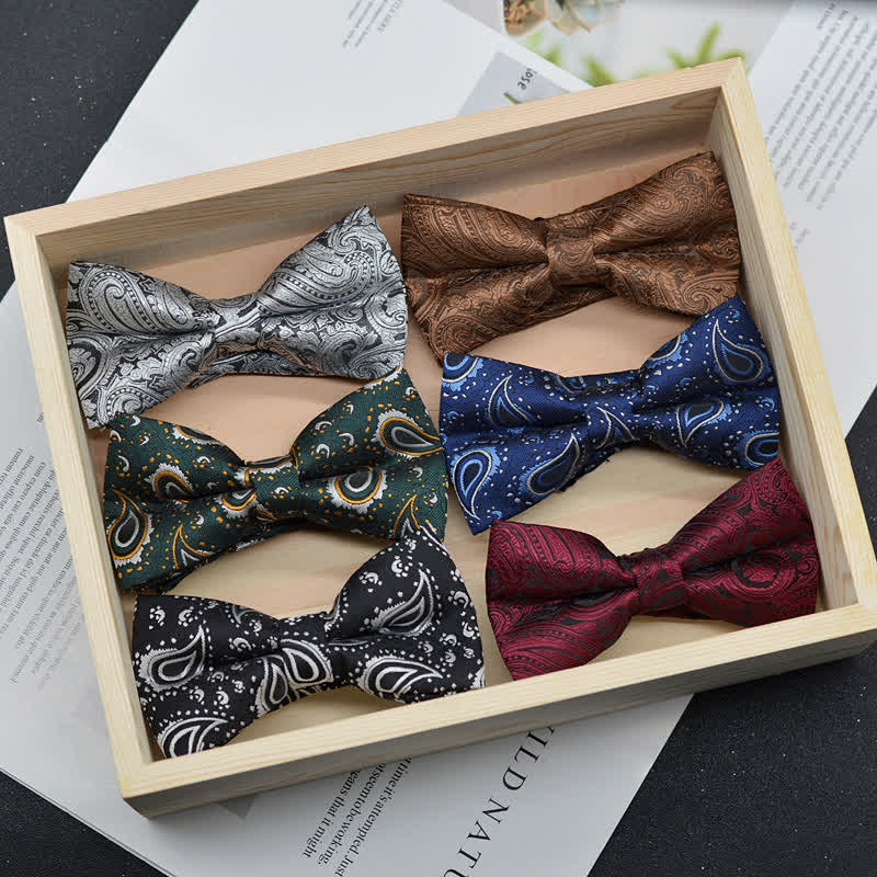 Men's Elegant Paisley Vintage Art Pattern Bow Tie