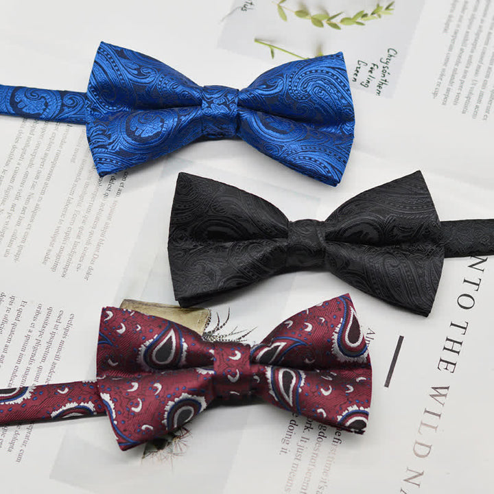 Men's Elegant Paisley Vintage Art Pattern Bow Tie