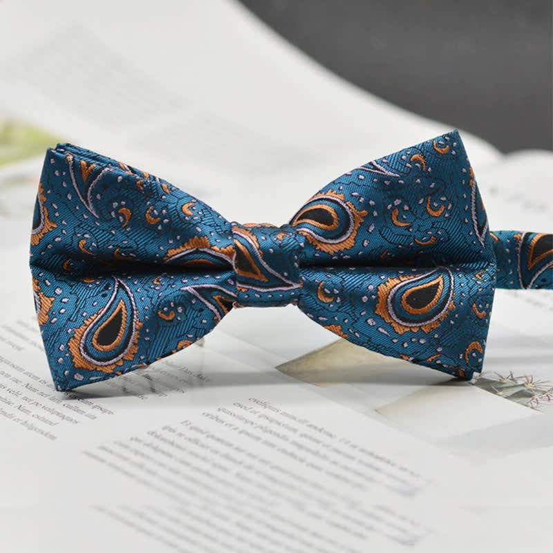 Men's Elegant Paisley Vintage Art Pattern Bow Tie