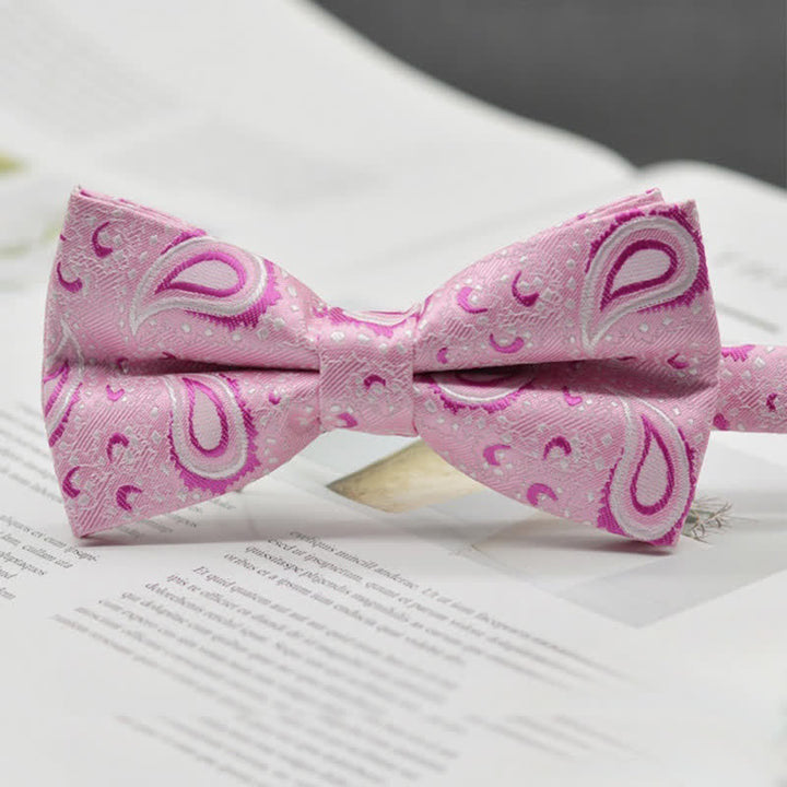 Men's Elegant Paisley Vintage Art Pattern Bow Tie