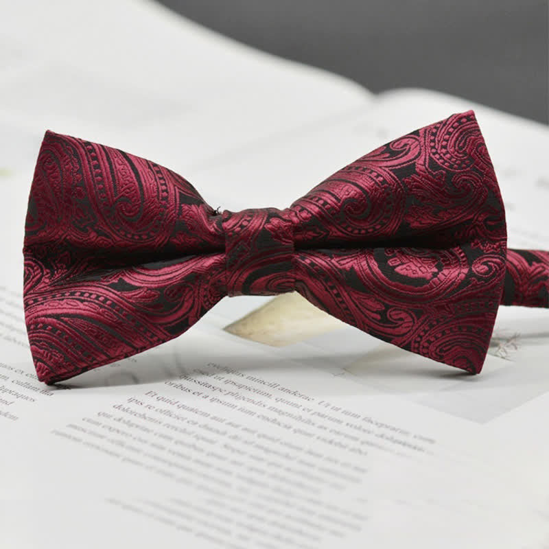 Men's Elegant Paisley Vintage Art Pattern Bow Tie
