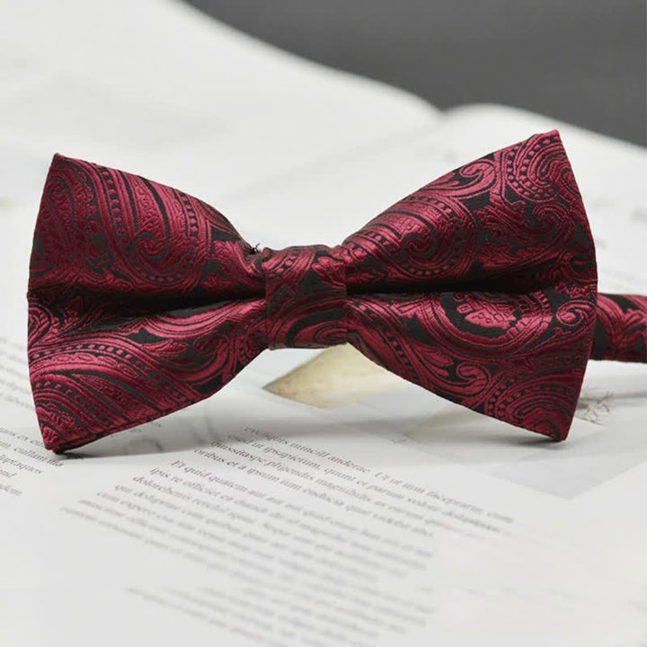 Men's Elegant Paisley Vintage Art Pattern Bow Tie
