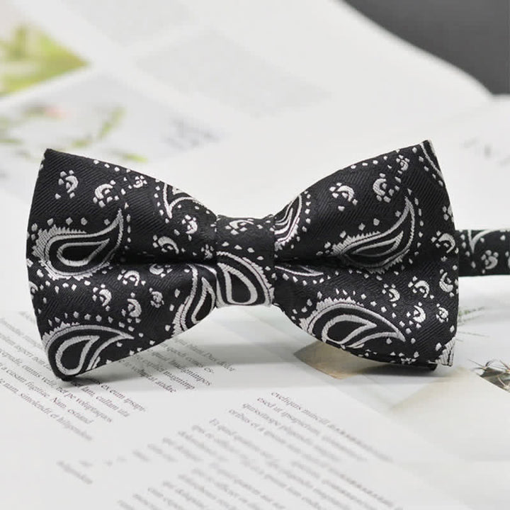 Men's Elegant Paisley Vintage Art Pattern Bow Tie