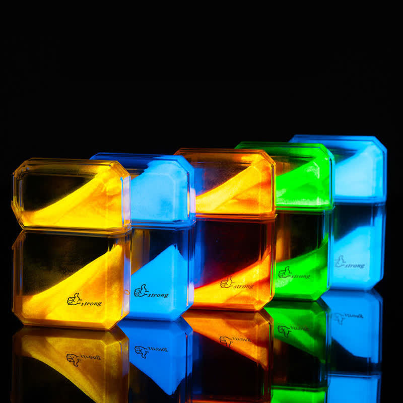 Cool Fluorescent Color Quicksand Refillable Butane Lighter