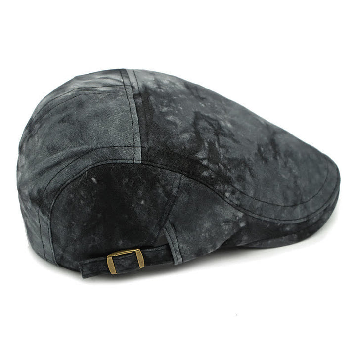 Vintage Style Tie-dyed Cotton Newsboy Beret Hat