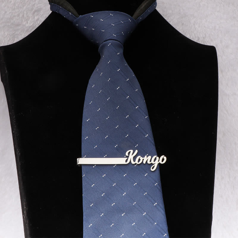 Custom Your Name Wedding Tie Bar For Suit