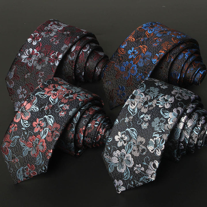 Men's Blooming Flowers Tender Pattern Necktie