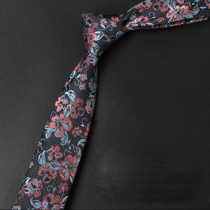 Men's Blooming Flowers Tender Pattern Necktie