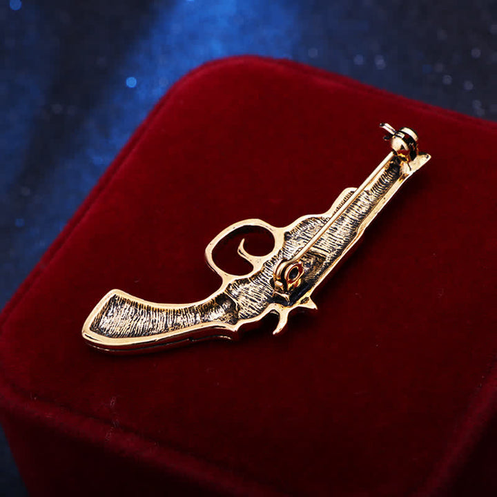 Men's Mini Vintage Domineering Pistol-Shape Brooch