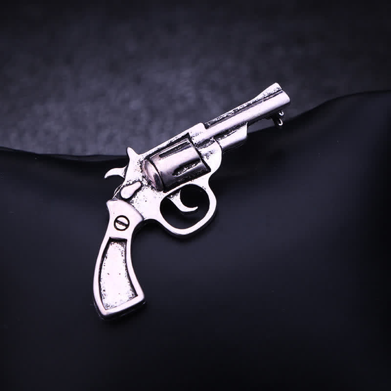Men's Mini Vintage Domineering Pistol-Shape Brooch