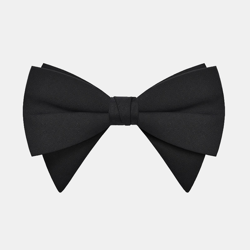 Men's Elegant Large Classic Oversized Pointed Bow Tie