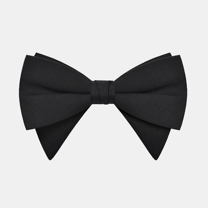 Men's Elegant Large Classic Oversized Pointed Bow Tie