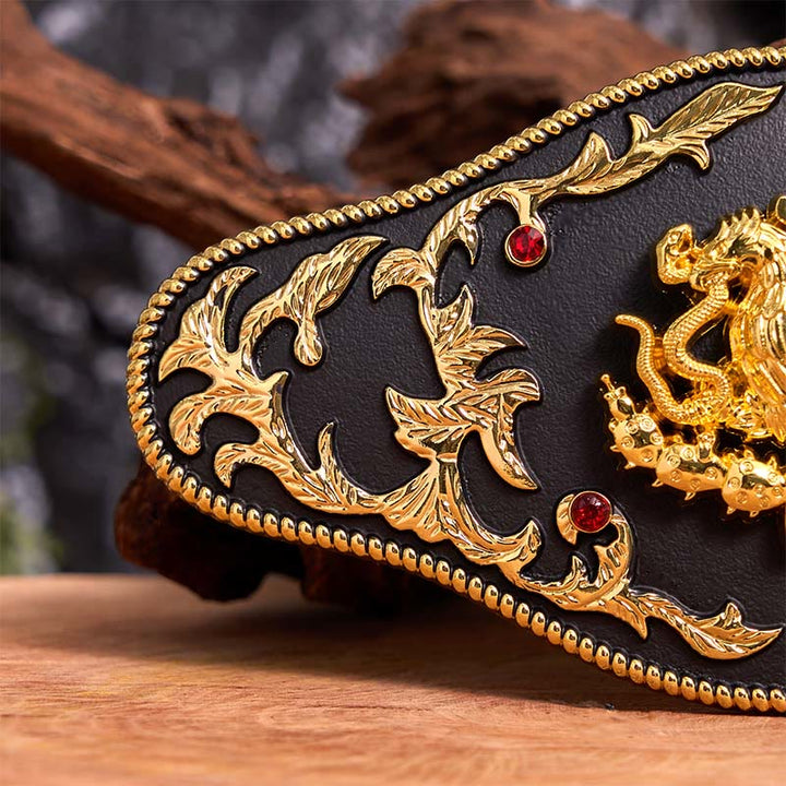 Eagle Catching Snakes DIY Buckle Leather Belt - image 5