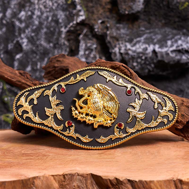 Eagle Catching Snakes DIY Buckle Leather Belt - Eagle Catching Snakes - Without Belt - Not Included Belt - image 1