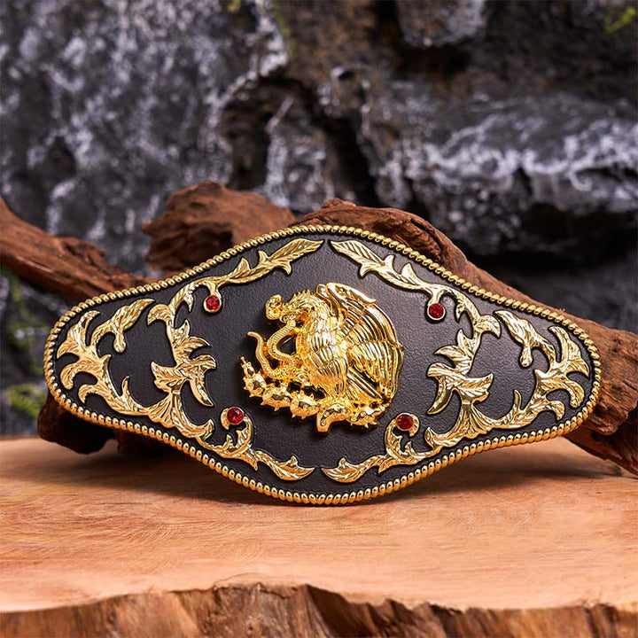 Eagle Catching Snakes DIY Buckle Leather Belt - Eagle Catching Snakes - Without Belt - Not Included Belt - image 1