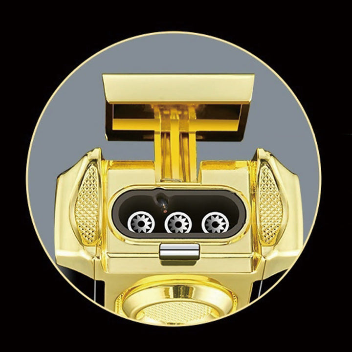 3 In 1 Triple Burner Lighter With Built-In Cigar Cutter
