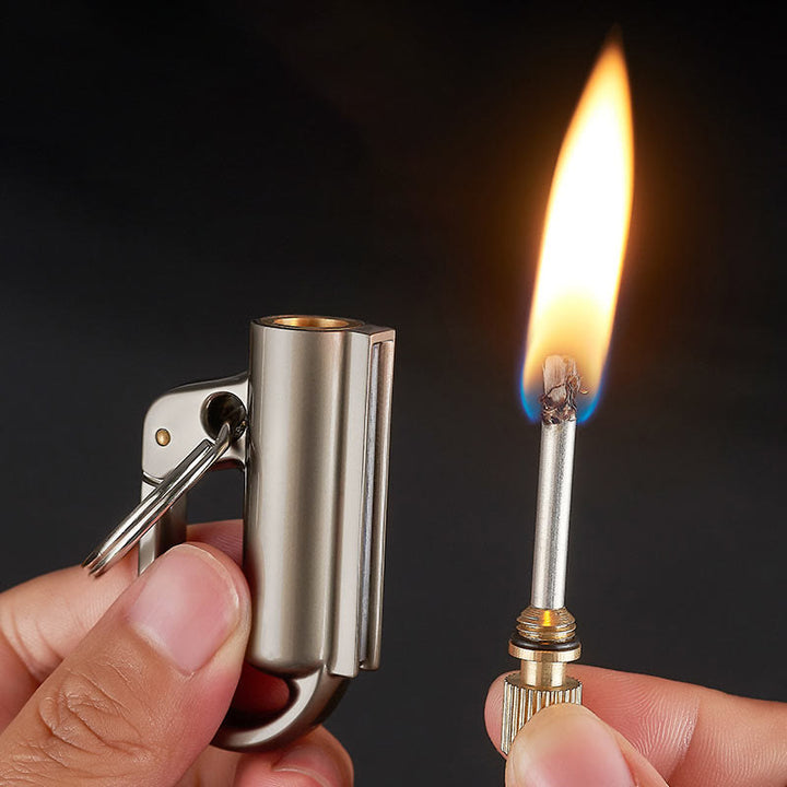 Windproof Portable Ten Thousand Matches Keychain Kerosene Lighter