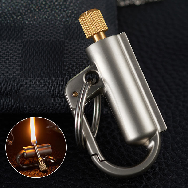 Windproof Portable Ten Thousand Matches Keychain Kerosene Lighter