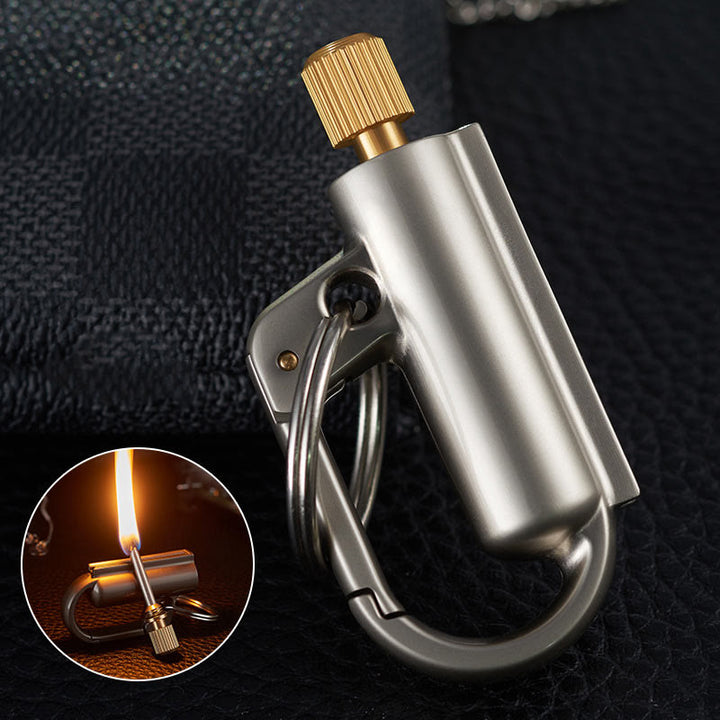 Windproof Portable Ten Thousand Matches Keychain Kerosene Lighter