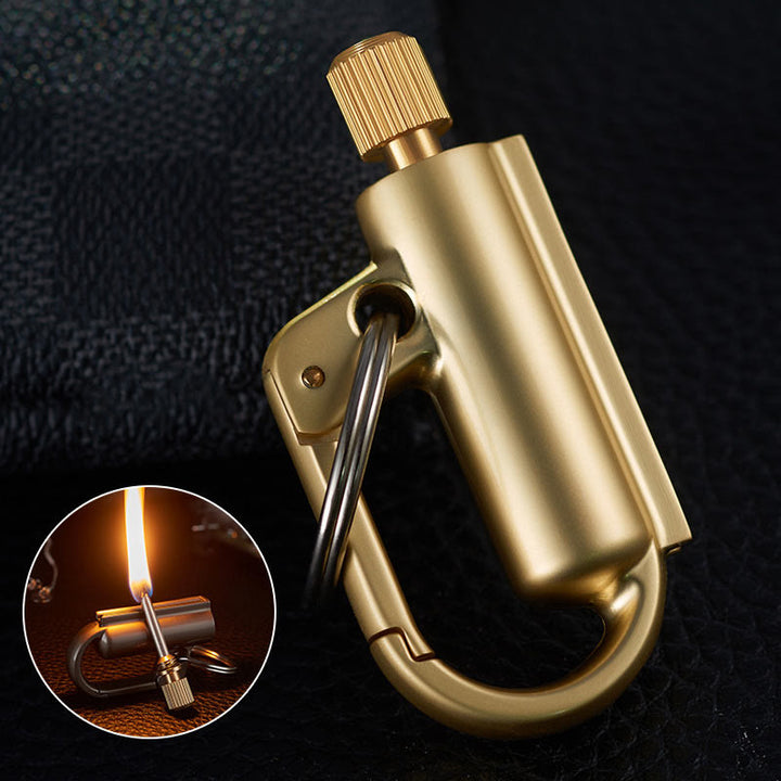 Windproof Portable Ten Thousand Matches Keychain Kerosene Lighter