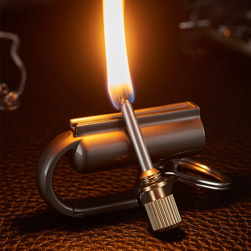 Windproof Portable Ten Thousand Matches Keychain Kerosene Lighter