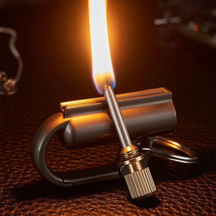 Windproof Portable Ten Thousand Matches Keychain Kerosene Lighter