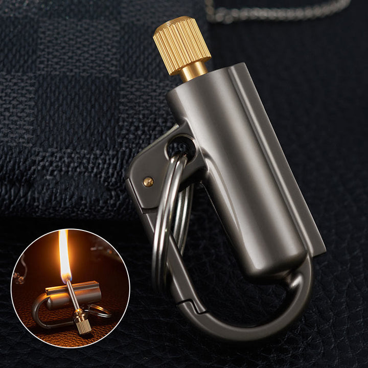 Windproof Portable Ten Thousand Matches Keychain Kerosene Lighter