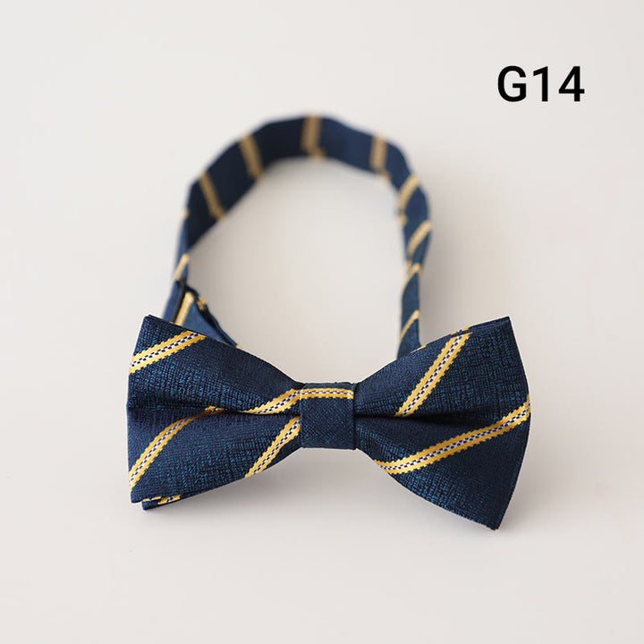Retro Floral Printed Pre-tied Adjustable Strap Bow Tie