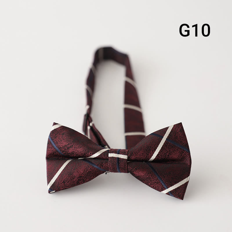 Retro Floral Printed Pre-tied Adjustable Strap Bow Tie