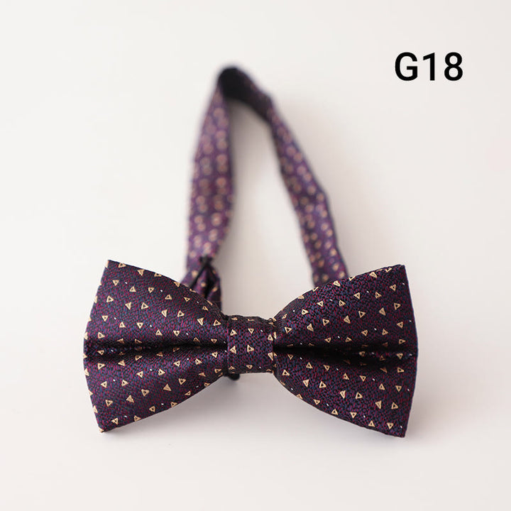 Retro Floral Printed Pre-tied Adjustable Strap Bow Tie