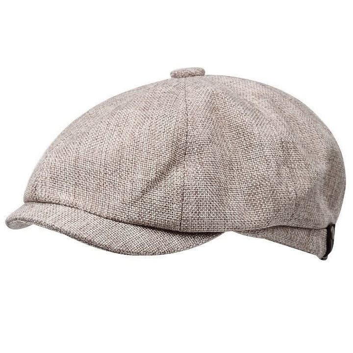 Leisure British Newsboy Octagonal Beret Cap - Khaki - M (22"-22 7/8") - image 3