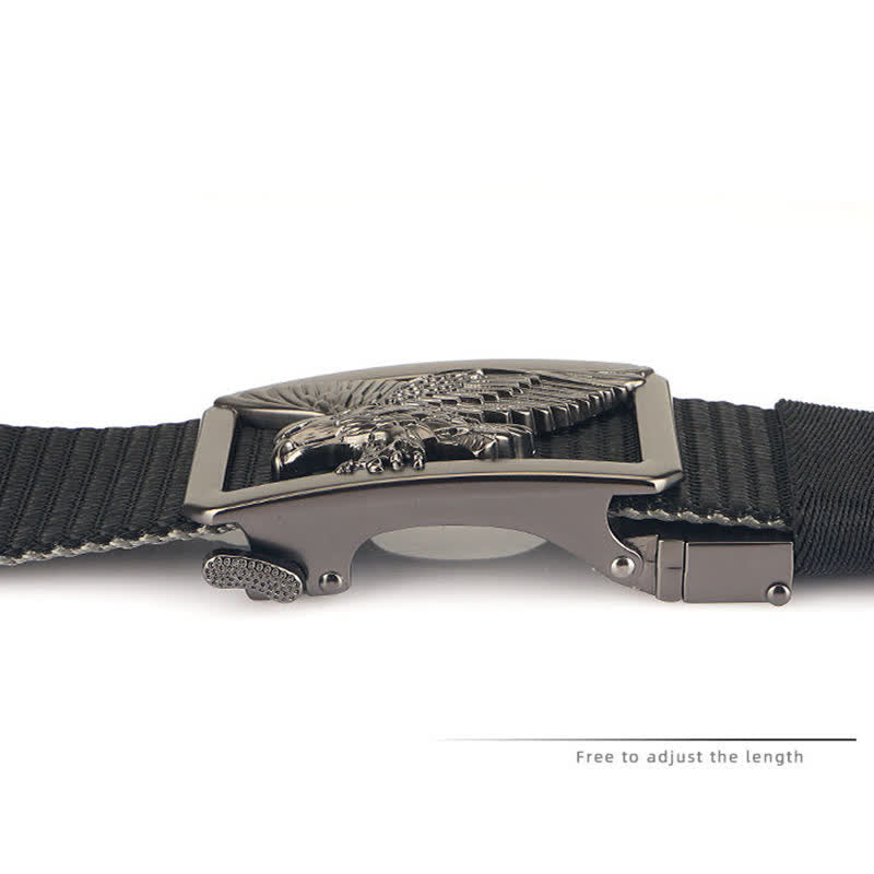 Men's Soaring Hawk Eagle Double-Sided Nylon Belt