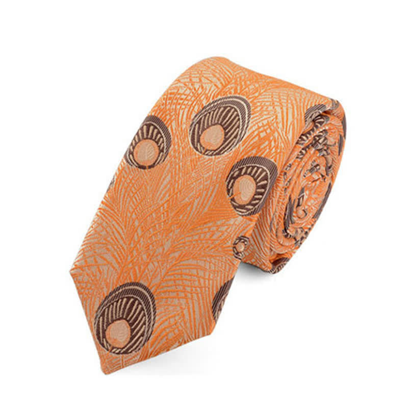 Men's Peacock Feather Pattern Necktie