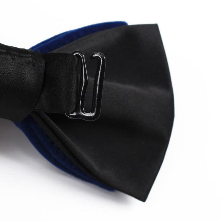 Men's Rhinestone Patchwork Velvet Bow Tie - image 5