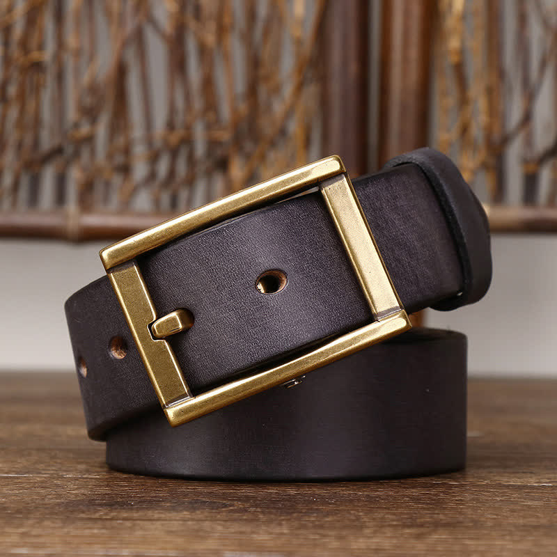 Men's Stud Detail Tough Guy Leather Belt