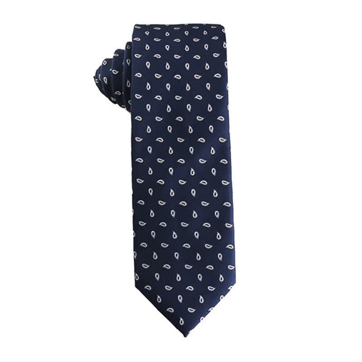 Men's Dynamic Shade of Blue Series Necktie - Water Drop - image 5