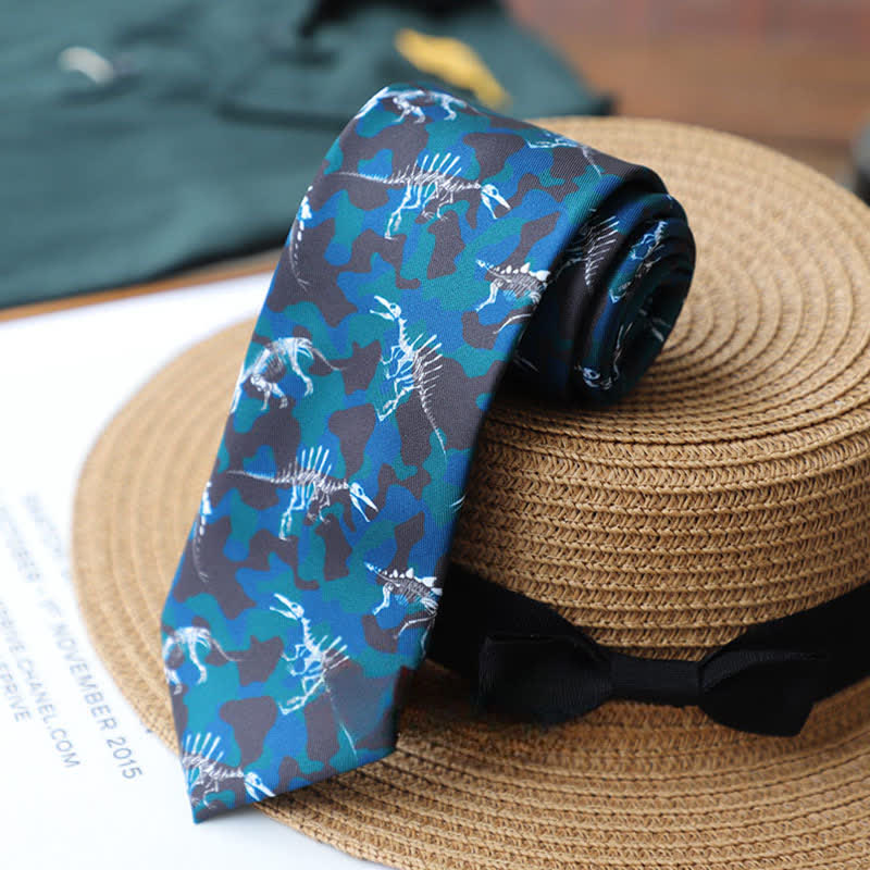 Men's Colourful Prehistoric Creatures Necktie