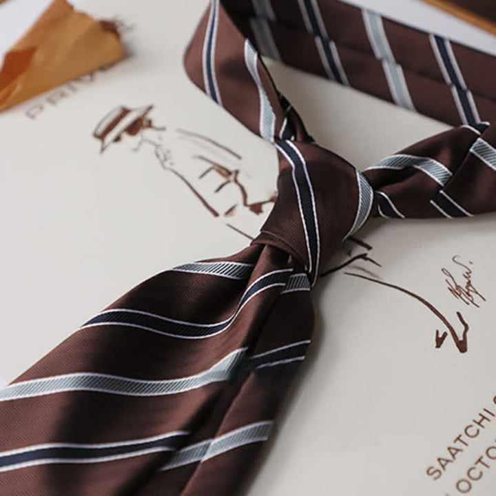 Men's Classical Daily Office Striped Necktie - image 10