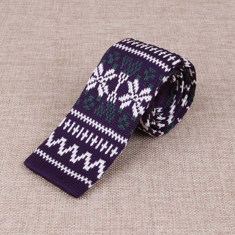 Men's Exotic Skinny Knitted Necktie