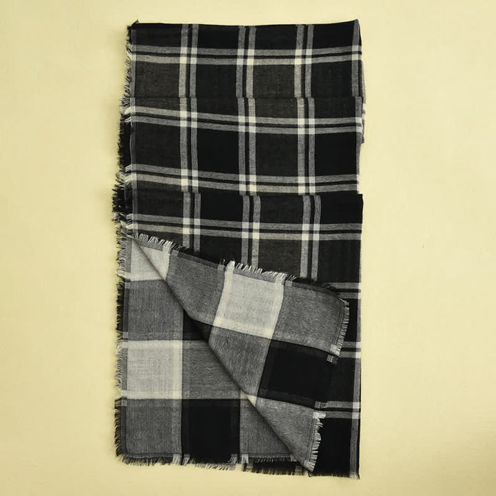Men's Causal British Style Plaid Scarf - image 16