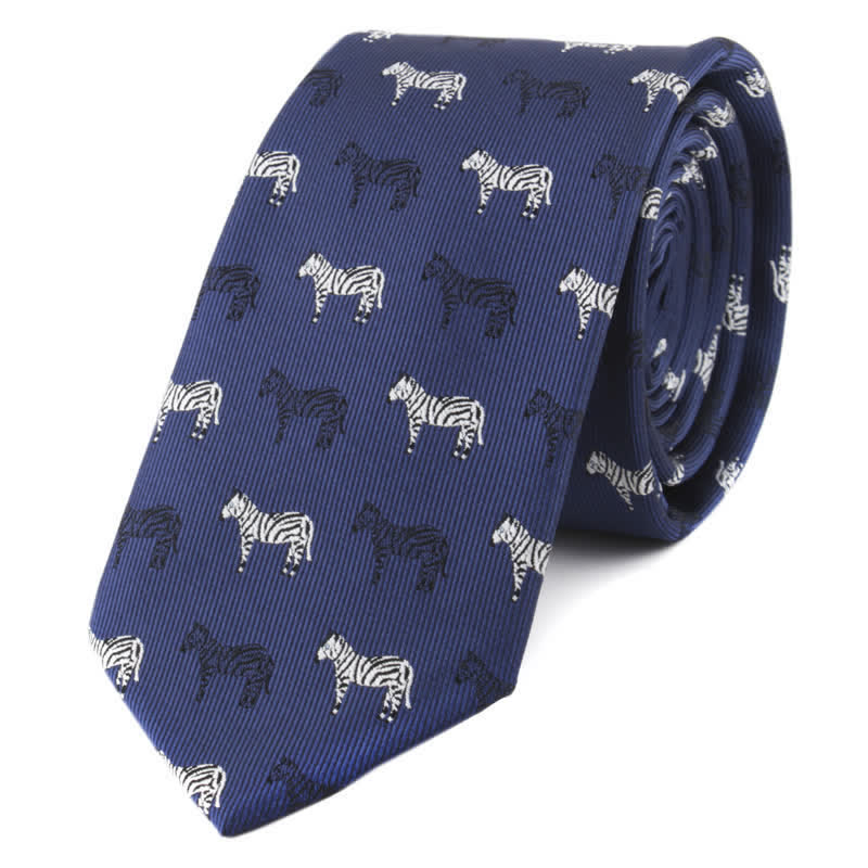 Men's Animals Poker Motifs Necktie