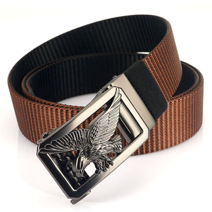 Men's Soaring Hawk Eagle Double-Sided Nylon Belt