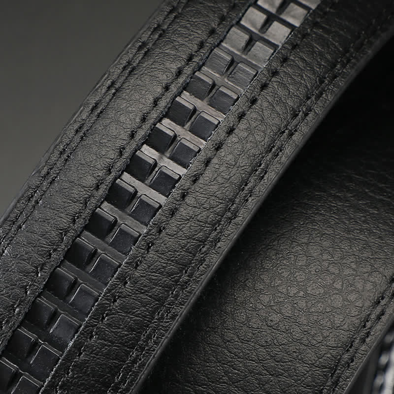 Men's Alligator Automatic Buckle Crocodile Print Leather Belt - image 5