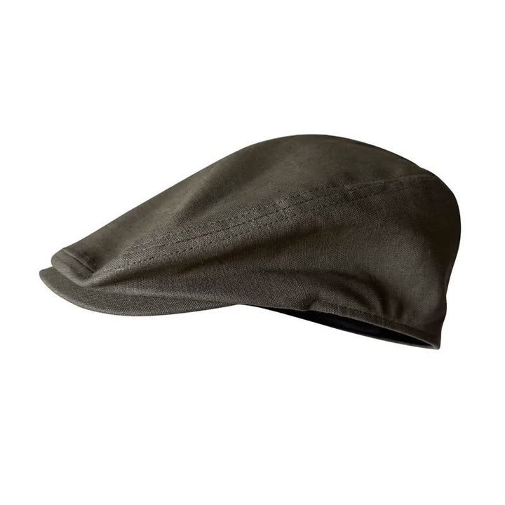 Linen Army Green Breathable Beret Flat Cap