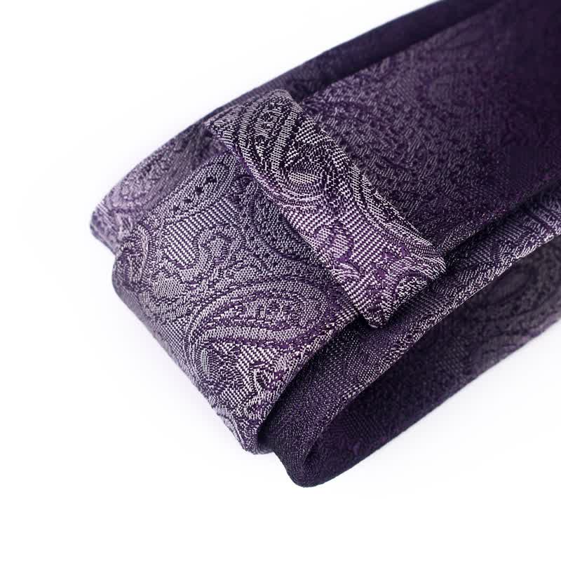 3Pcs Men's Gradient Color Paisley Necktie Set