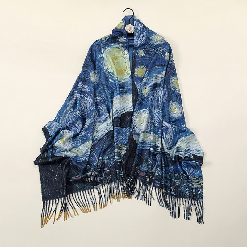 Women's Van Gogh Starry Night Warm Scarf